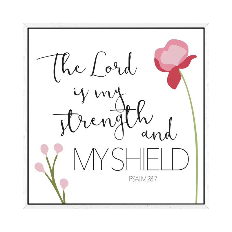 The Lord by Mlli Villa - Print on Canvas, 45.72cm H x 45.72cm W x 3.81cm D, White Framed
