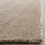 Tapis brun uni en laine / coton tissé à la main Frann-504901578