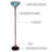 Baccari 67'' Bronze Torchiere Floor Lamp Floor Lamp