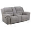 Causeuse inclinable rembourrée avec console de rangement