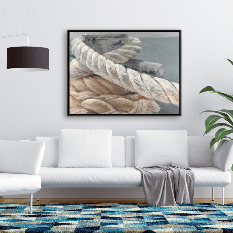 Tie-Down Ropes Close Up Print On Canvas