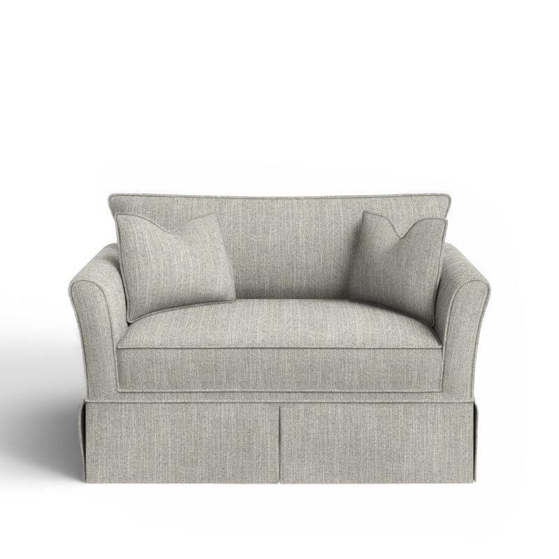 Chaise et demi rembourrée Shelby, Bayou vaporisateur