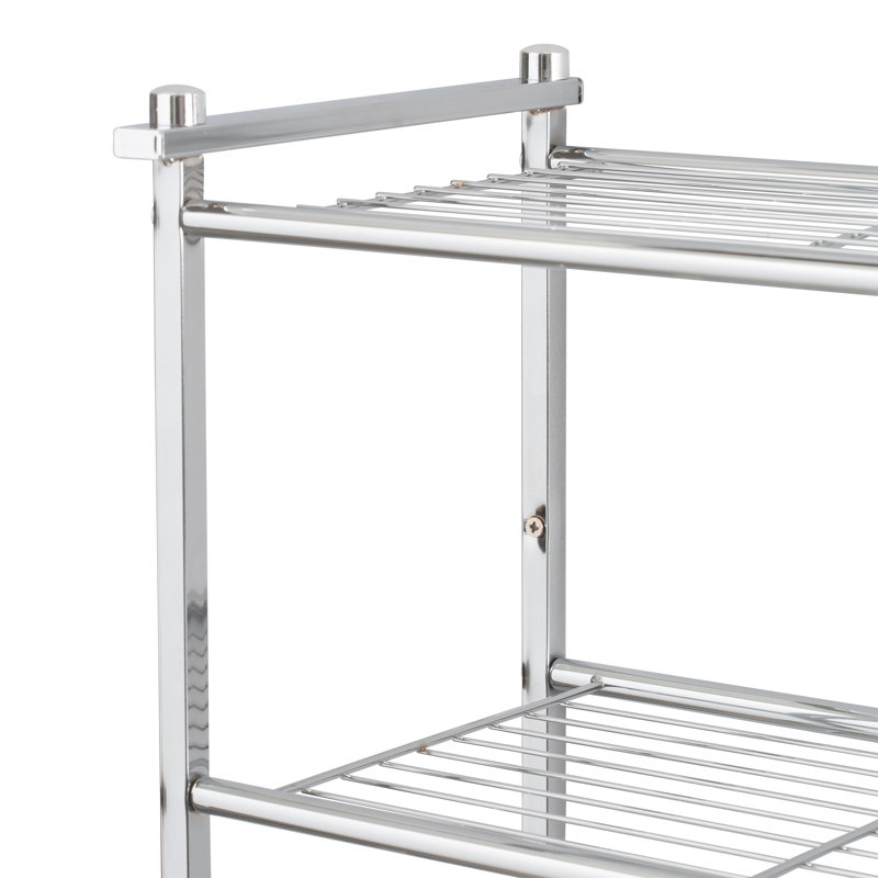Tulane 2 Piece Metal Tiered Shelf with Towel Bar
