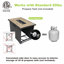 Table de foyer d'extérieur au propane en rotin 31,5 po x l 15 po avec couvercle