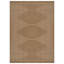 Tapis tissé plat intérieur / extérieur de style jute géométrique sable / naturel facile d'entretien-57729014-60093674