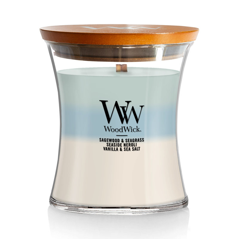 Bougie sablier WoodWick Oceanic Trilogy, 9,7 oz