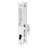 Diecast Keyed  Patio Sliding Door Handle Set for 1 in. to 1-1/8 in. Thick Sliding Glass Doors, White (Single Pack)