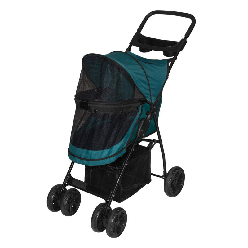 Poussette standard pour animaux de compagnie Happy Trails Lite NO-ZIP, Vert pin
