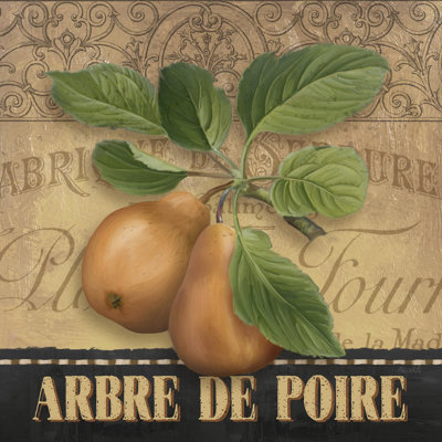 French Pears 1 Piece Wrapped Canvas Painting