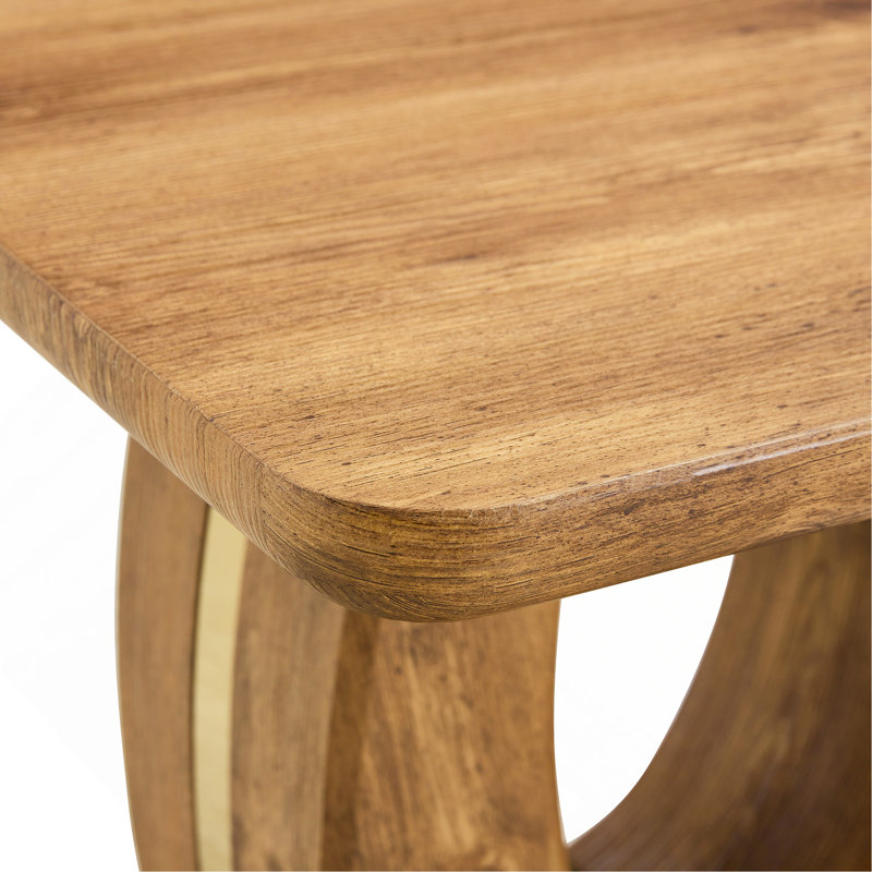 Table basse carrée en bois aggloméré à motif d'autocollants moderne et minimaliste Modern Wood