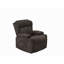 Fauteuil inclinable électrique en lin brun Lusio