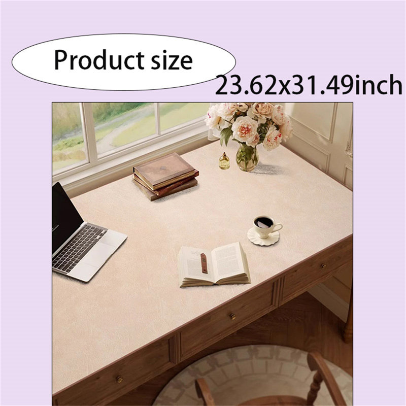 Sous-main de bureau empilable en similicuir Deundria