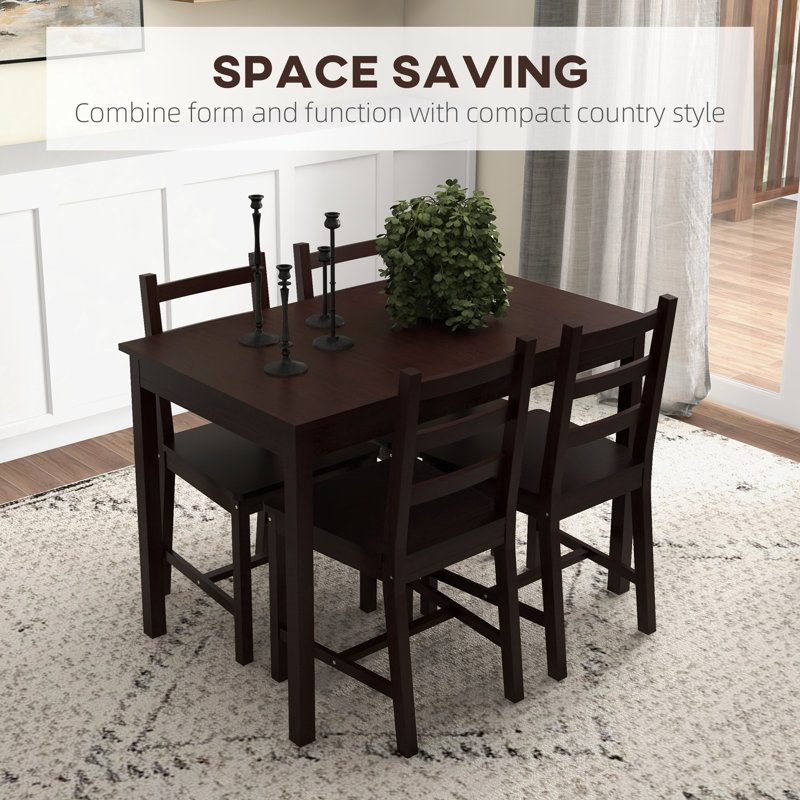 Ensemble de table de salle à manger, ensemble de table et chaises de cuisine moderne, ensemble de salle à manger en bois massif
