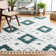 Imraan Tassel Shag Performance Geometric Rug