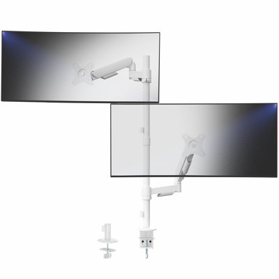 Vivo Extra Tall Dual Desk Monitor Mount, for Screens 17" to 32", STAND-V012K Series