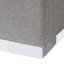 Grand lit plateforme tapissier Avelar Bossley, blanc H 34,13 po x l 62 po x L 83,85 po-33651859-33651860
