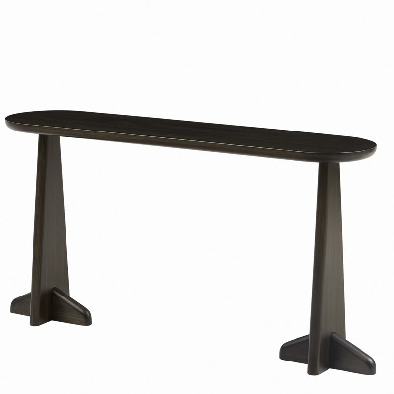 Wayne Console Table, Charcoal, Brown