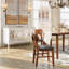 63" Carved Buffet Cabinet With Mirrored Door Set Of 2-984927137
