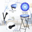 Table d'appoint pliante bistro bleu foncé