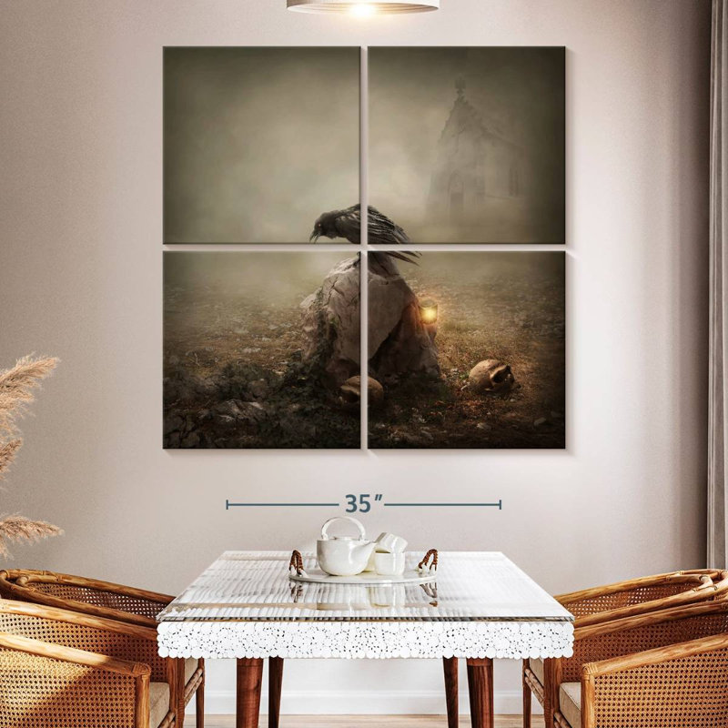 Gothic Crow, 50" H x 50" W