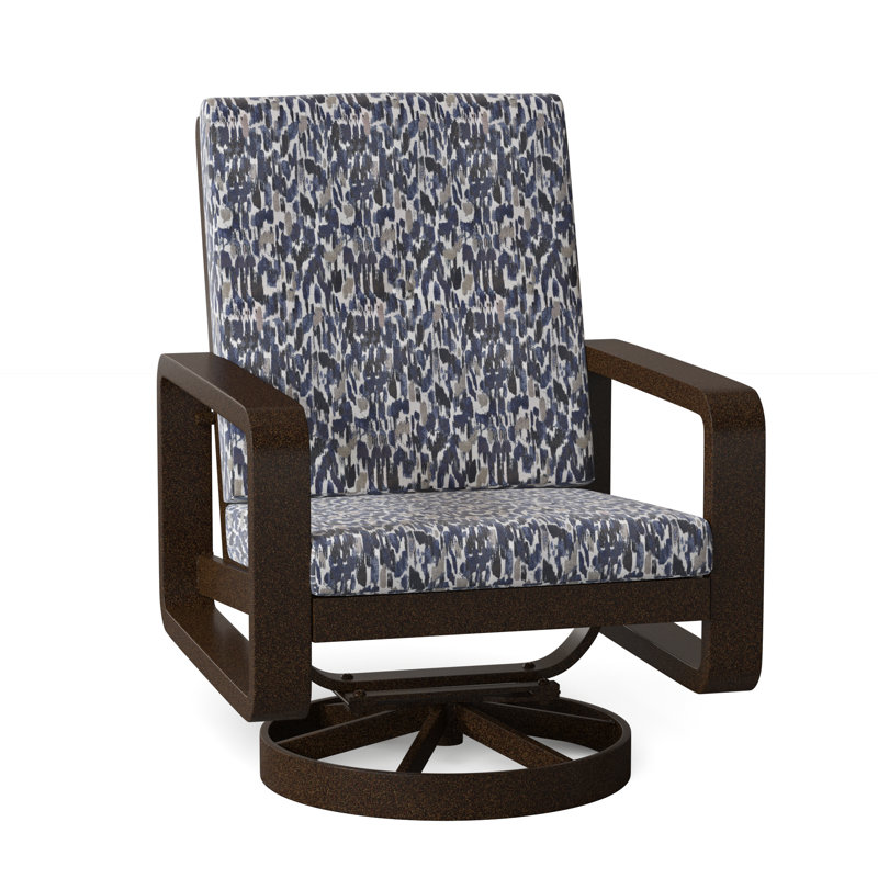 Vale Outdoor Rocker Chair, Canvas Bird's Eye Sunbrella® Canvas, Chestnut Brown