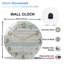 Horloge murale en verre 12 po
