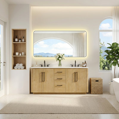 Meuble-lavabo double 72 po Laclede