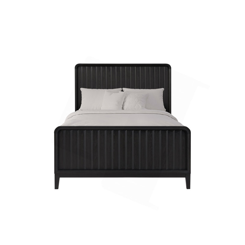Lit confortable - poivre, Noir, noir, noir, noir, Double