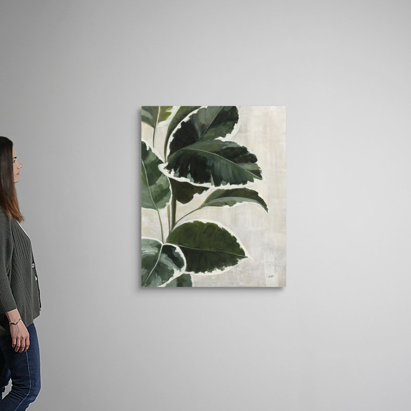 «Tropical Study I», art mural sur toile, Toile tendue, H 40 po x l 32 po