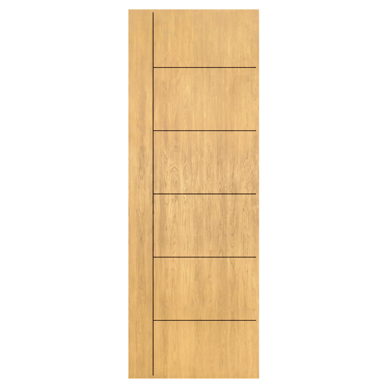 Manhattan Fibreglass Prehung Front Entry Doors, Right Hand/Inswing, 80" H x 42" W x 1.75" D