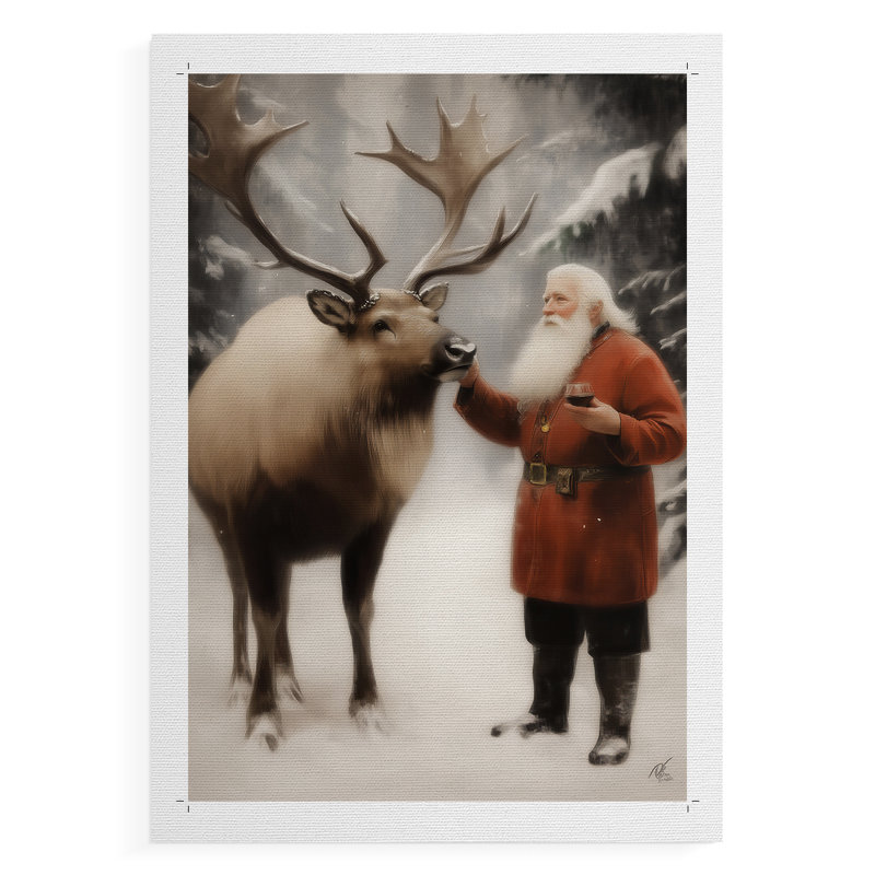 Art des Fêtes de Noël - série 2-CCCCXC III - impression sur toile seulement - NON-CADRE