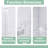 56-60 In. W × 60 In. H Frameless Shower  With 1/4" Tempered Glass In Brushed Nickel |  Explosion Proof Film |   Stainless Steel Handle-121432746