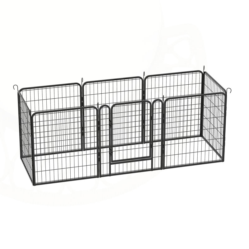 Parc pour animaux polyvalent en métal robuste avec de multiples fonctionnalités pour tous les décors