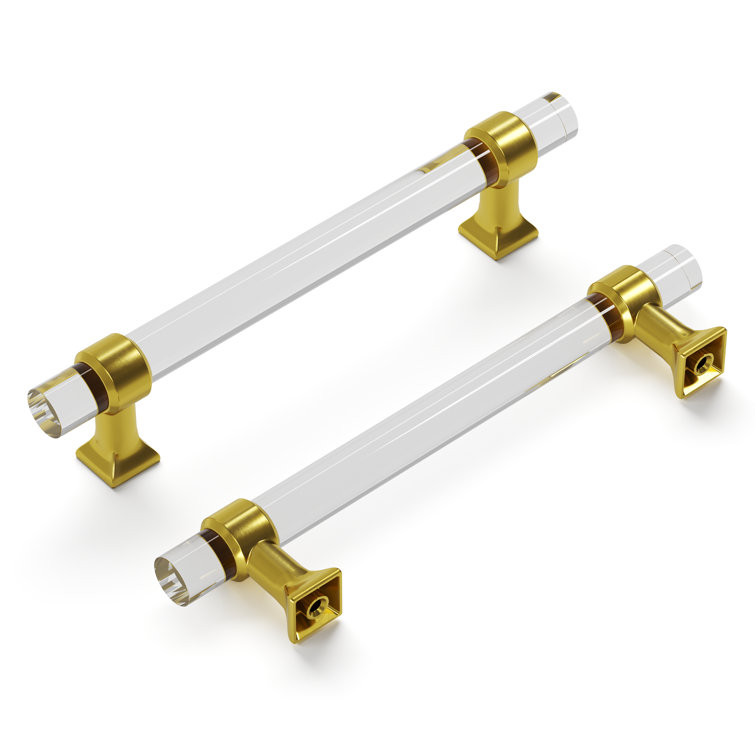 Crystal Palace Kitchen Handles, Solid Core Drawer Pulls for Cabinet Doors, 5-1/16"