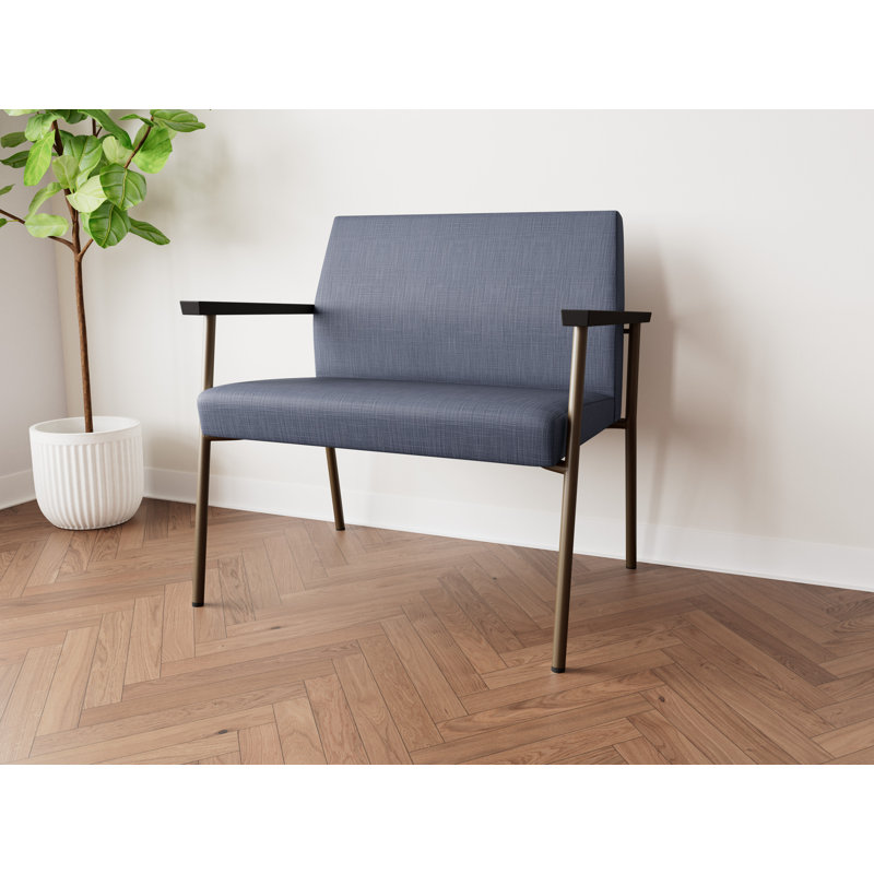 Lesro Chaise de bureau Mystic, Bronze, Plot Line bleu marine
