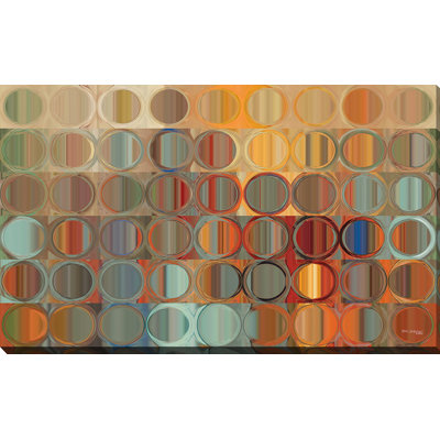 Circles and Squares 15 by Mark Lawrence - Graphic Art on Canvas