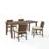 Lillebonne Rectangular 4 - Person 67.5" Long Dining Set with Cushions