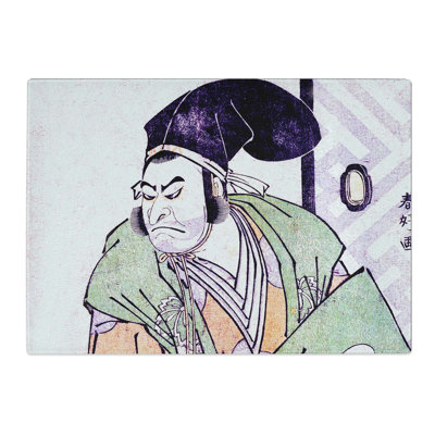 Tempered Glass the First Nakamura Nakazo by Katsukawa Shunsho Chopping Board