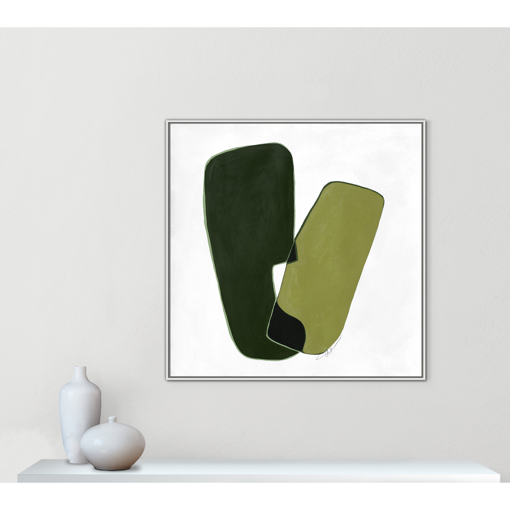 Unity II Print by , 46.5" H x 46.5" W, White