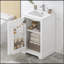 Meuble-lavabo à fermeture en douceur avec lavabo et tablette réglable-2125525394