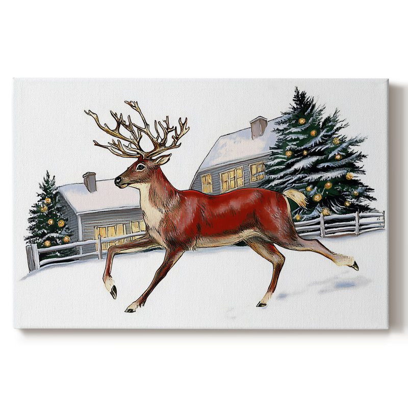 Art de Noël de Noël III - Toile tendue avec châssis - CLXIV, H 12 po x l 18 po