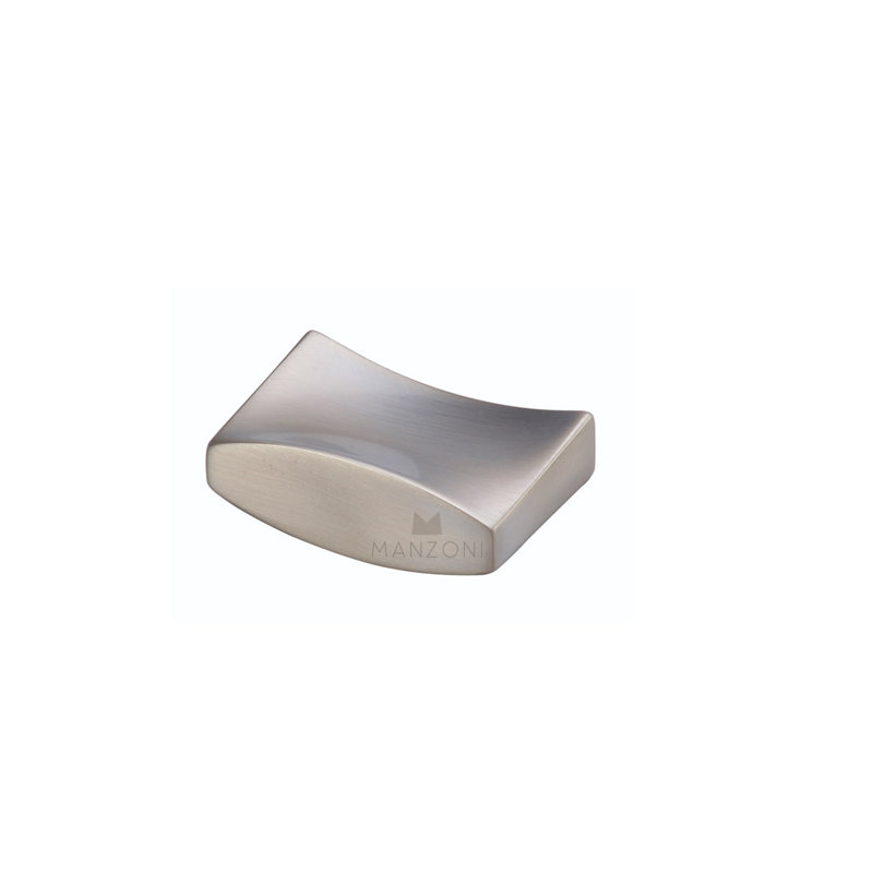 Leaf Cabinet Knob, Satin Nickel, 1 1/4"