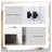72" Freestanding 4-Door Kitchen Pantry-1990562752