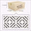 Marbre 12 x 12 Waterjet, gris blanc 2 couleurs, marbre naturel, pour le sol et le mur, carrelage en marbre poli, pierre naturelle, 1 boîte 8 pièces