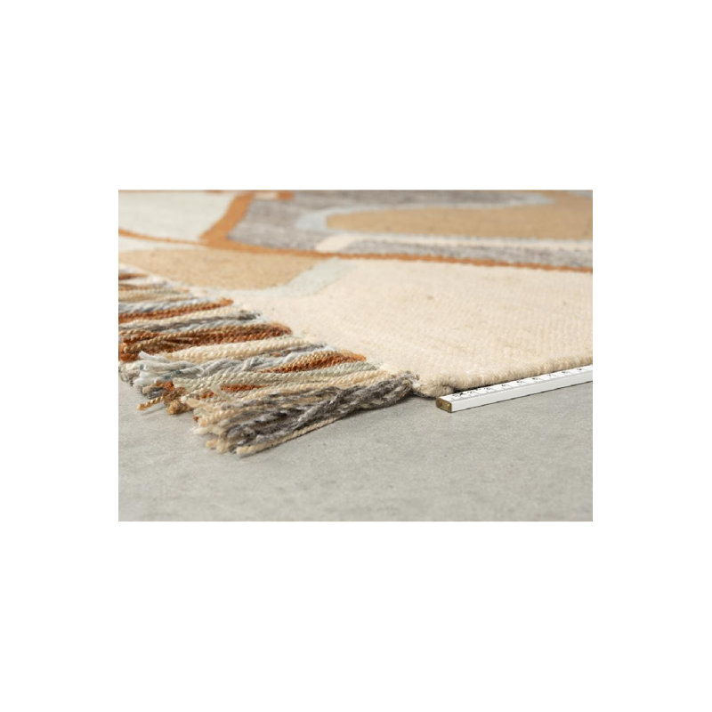 Rug Abstract Area Rug in Orange
