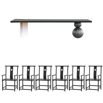 Ensemble de table de salle à manger en bois massif