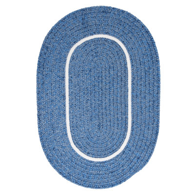 Tapis bleu tressé Winningham