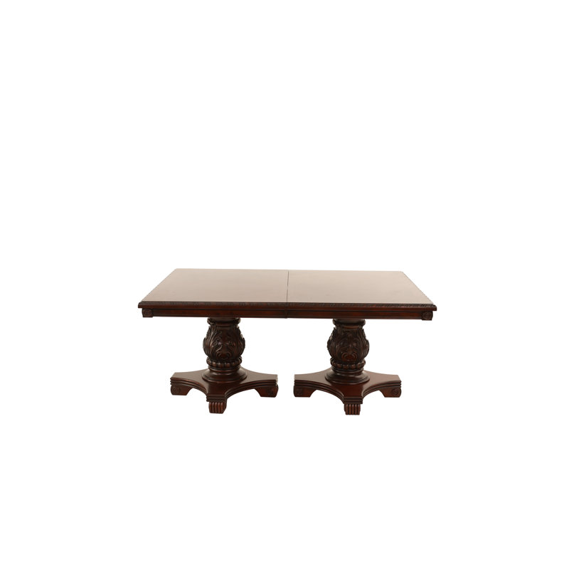 Table de salle à manger à piédestal extensible Jaceynni