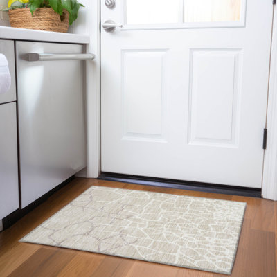 Premium Machine Washable Cossette AMF1049 Squares Rug