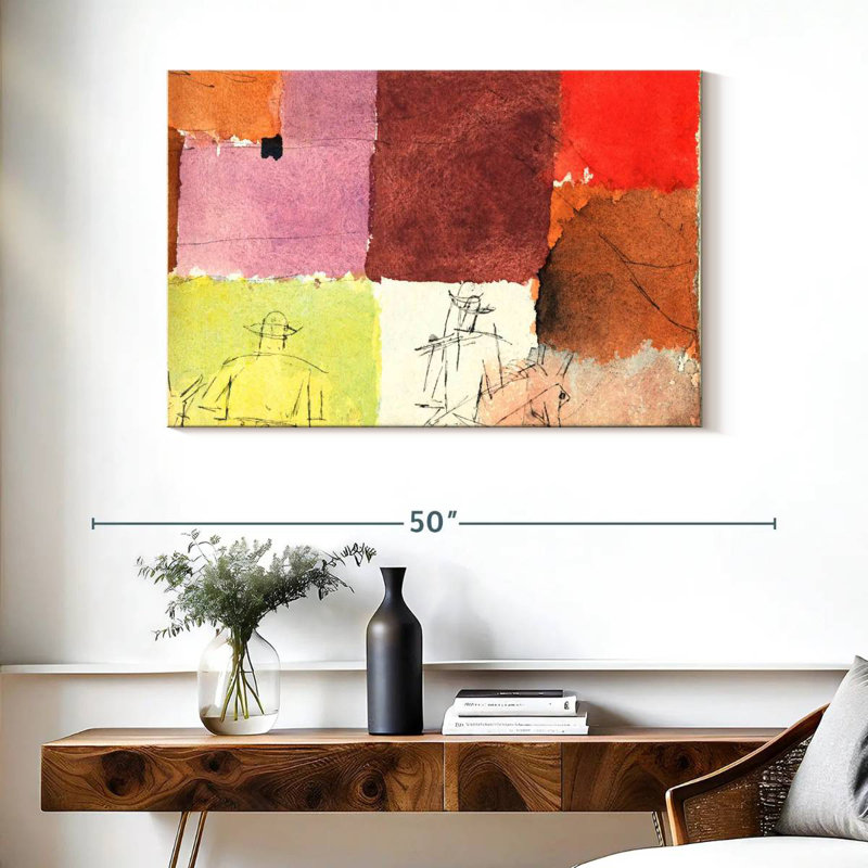 Avery Composition With Figures, 26" H x 39" W